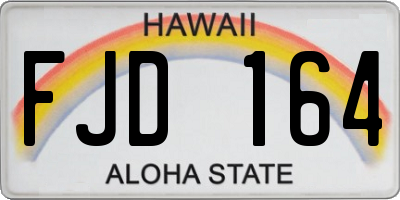 HI license plate FJD164