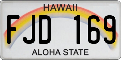 HI license plate FJD169