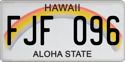 HI license plate FJF096