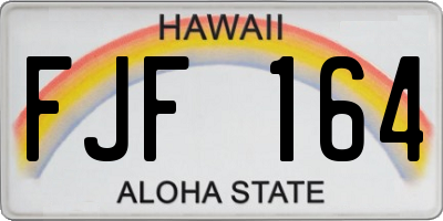 HI license plate FJF164