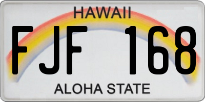 HI license plate FJF168
