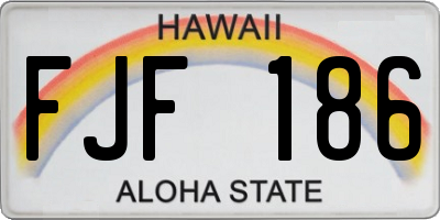 HI license plate FJF186