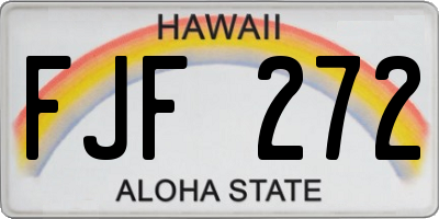 HI license plate FJF272