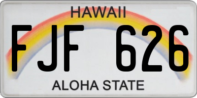 HI license plate FJF626