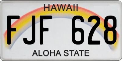 HI license plate FJF628