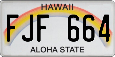 HI license plate FJF664