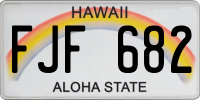 HI license plate FJF682