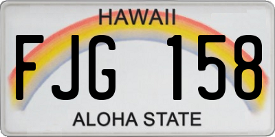 HI license plate FJG158