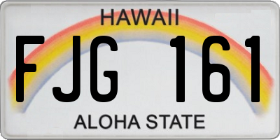 HI license plate FJG161