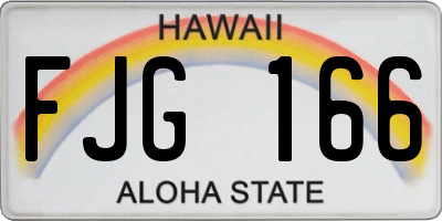 HI license plate FJG166