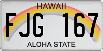 HI license plate FJG167