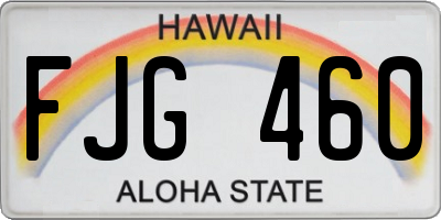 HI license plate FJG460