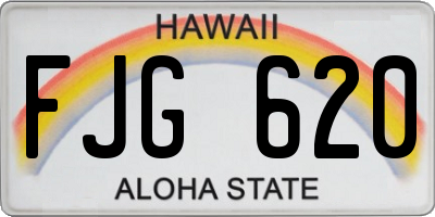HI license plate FJG620