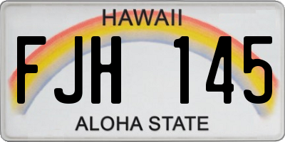 HI license plate FJH145