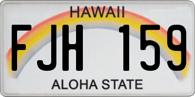 HI license plate FJH159