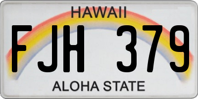 HI license plate FJH379