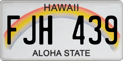 HI license plate FJH439