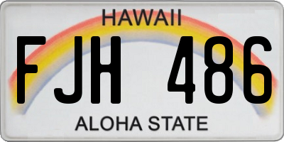 HI license plate FJH486