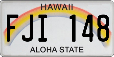 HI license plate FJI148