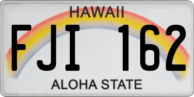 HI license plate FJI162