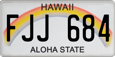 HI license plate FJJ684
