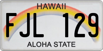 HI license plate FJL129