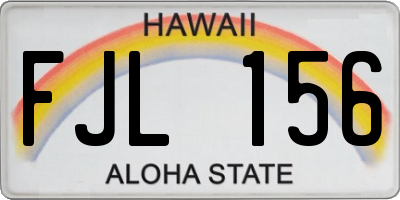 HI license plate FJL156