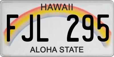 HI license plate FJL295