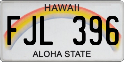 HI license plate FJL396