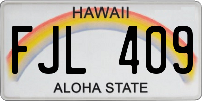 HI license plate FJL409