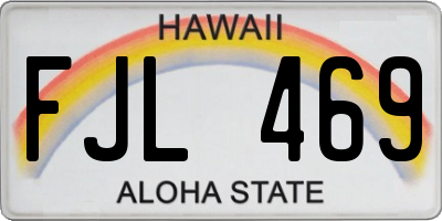 HI license plate FJL469