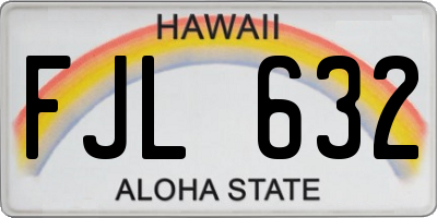 HI license plate FJL632