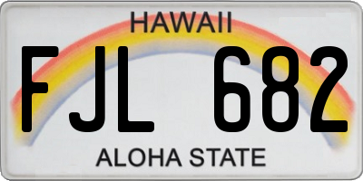 HI license plate FJL682