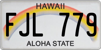 HI license plate FJL779