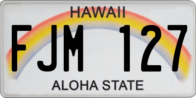 HI license plate FJM127