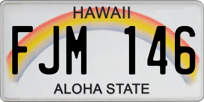 HI license plate FJM146