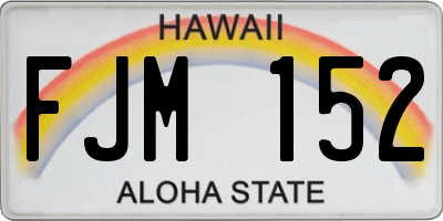 HI license plate FJM152