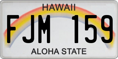 HI license plate FJM159