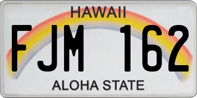 HI license plate FJM162