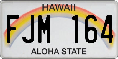 HI license plate FJM164