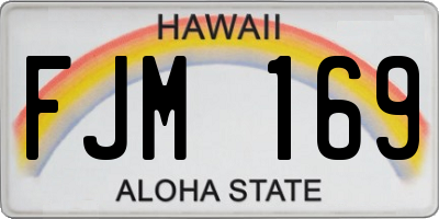 HI license plate FJM169