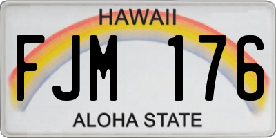 HI license plate FJM176