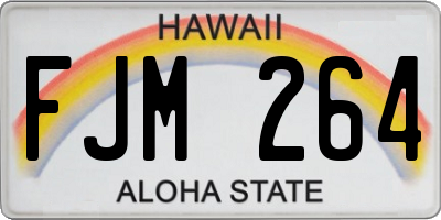 HI license plate FJM264