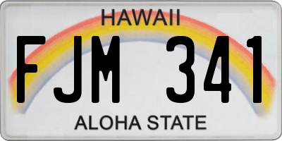 HI license plate FJM341