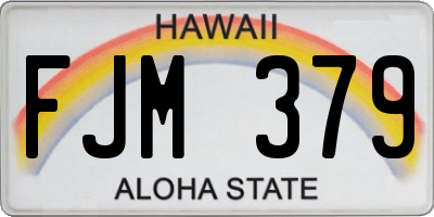 HI license plate FJM379