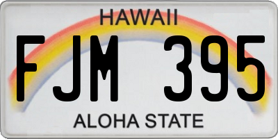 HI license plate FJM395