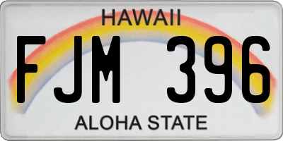 HI license plate FJM396