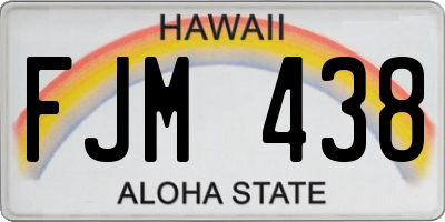HI license plate FJM438