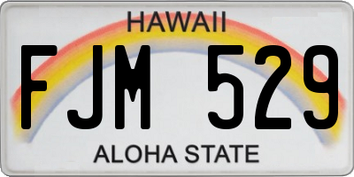 HI license plate FJM529