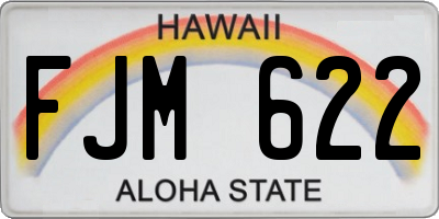 HI license plate FJM622